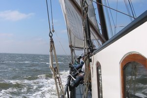 Die Mon Desir segelt hauptsächlich auf dem Ijsselmeer und regelmässig auf dem Wattenmeer.